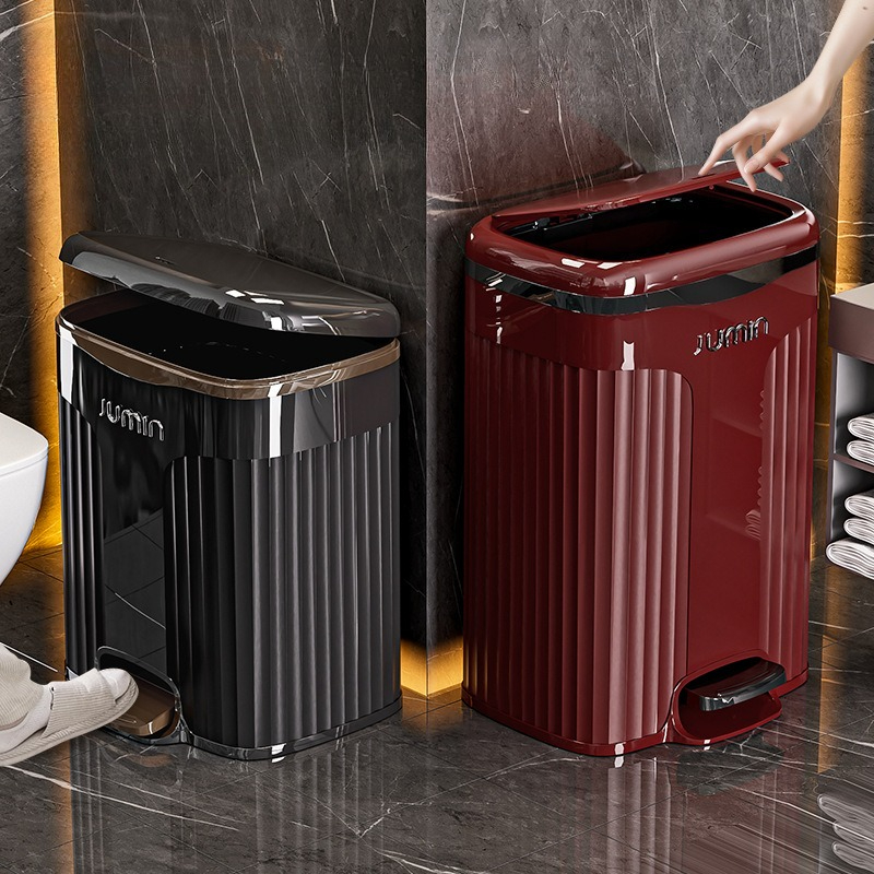 Commercial Kitchen Bin - 10/15L Foot Pedal Trash Can Waterproof