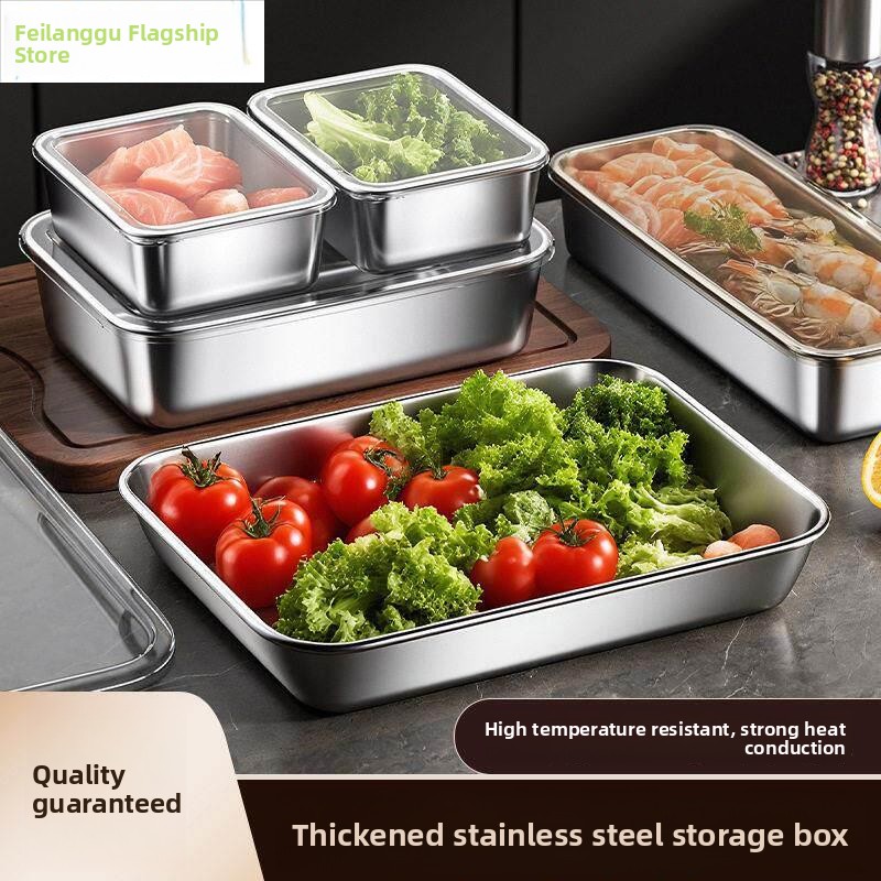 Commercial Kitchen Utensil Storage - Stainless Steel Covered Baking Tray Commercial