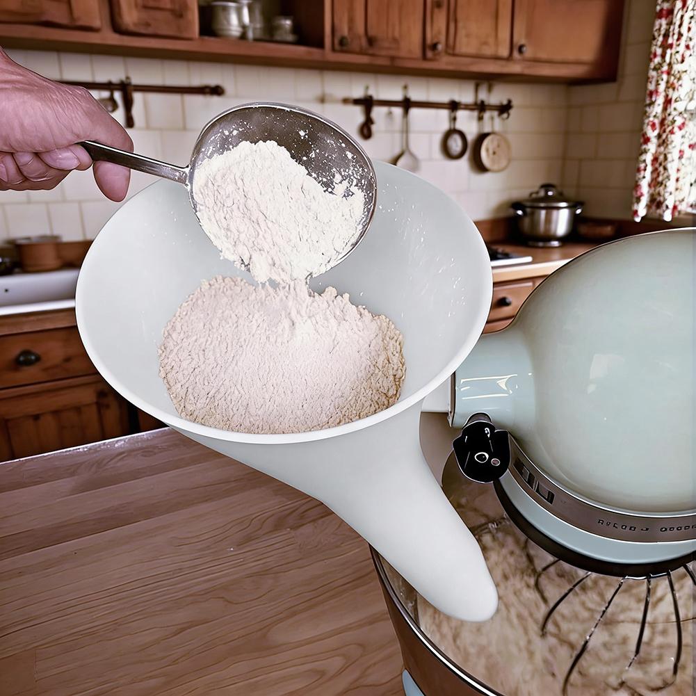 Commercial Kitchen Juicer - Mixer Flour Funnel for 5 Quart