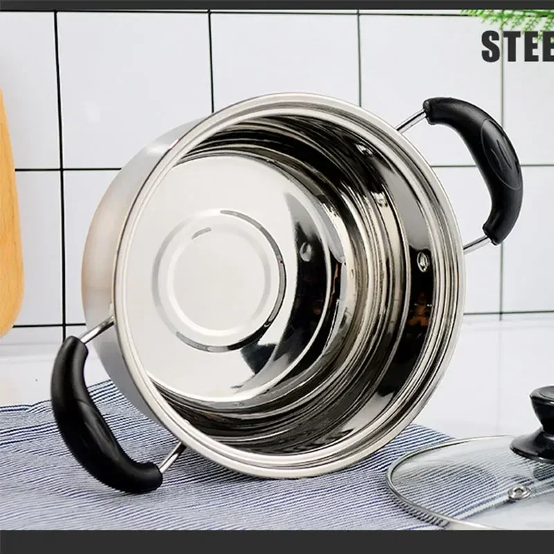 Stainless Steel Saucepan Non-s - Soup Kettle Warmer reseña y precio