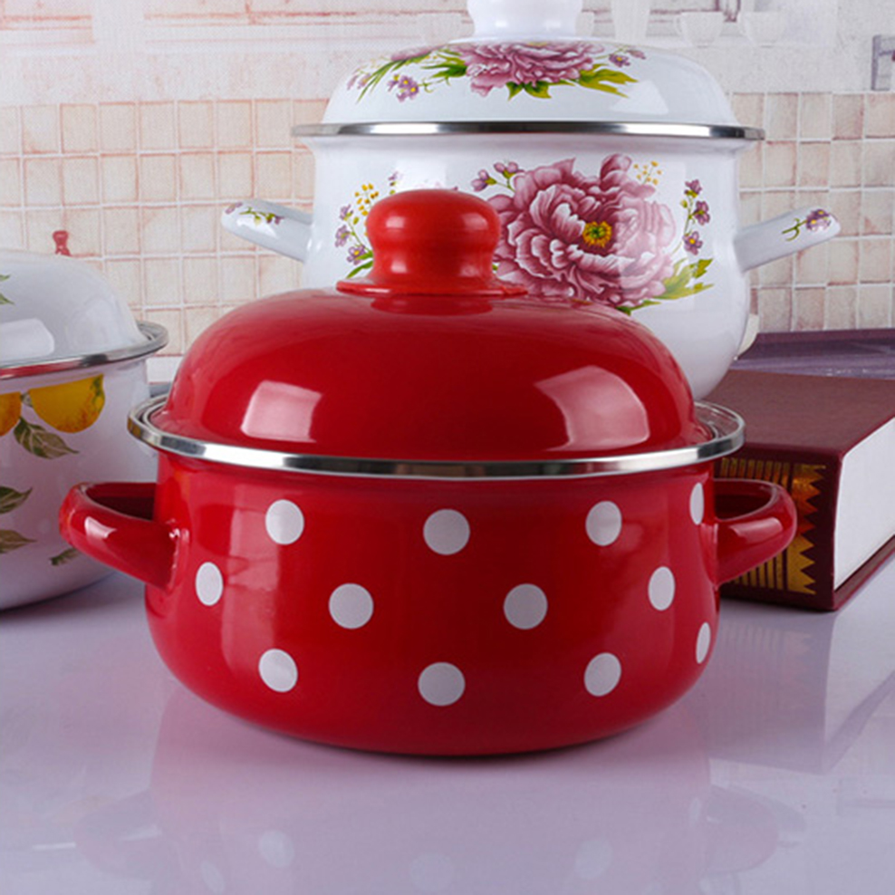 16/18/20CM Double Ears Speckle - Soup Kettle Warmer reseña y precio