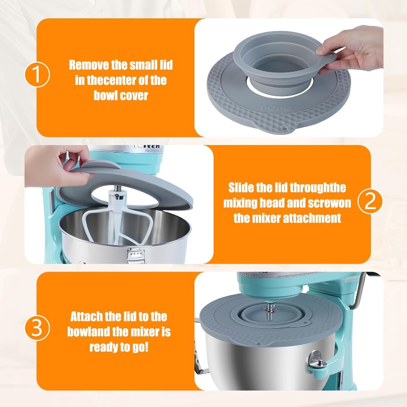 Silicone Mixer Bowl Cover Comp - Commercial Kitchen Juicer reseña y precio