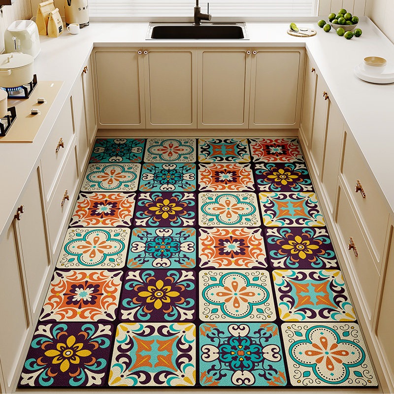 Kitchen Rug Waterproof Non-sli - Commercial Kitchen Non Slip Flooring reseña y precio
