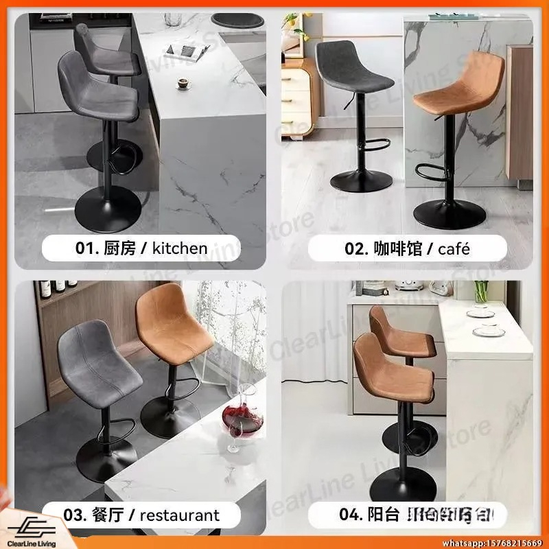 Adjustable Swivel Bar Stool wi - Commercial Kitchen Island reseña y precio