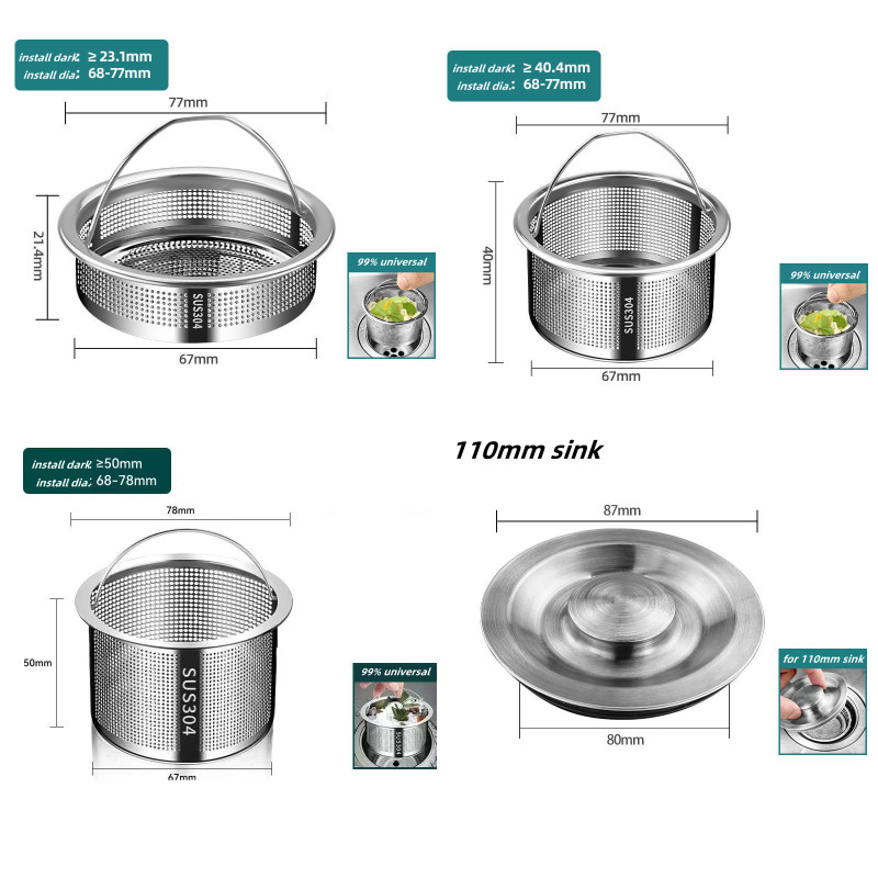 Stainless Steel Kitchen Sink S - Commercial Kitchen Bin reseña y precio