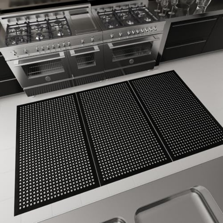 Heavy Duty Rubber Floor Non-Sl - Commercial Kitchen Non Slip Flooring reseña y precio