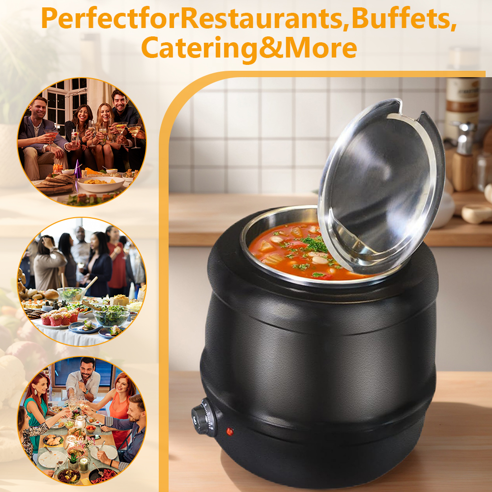 10L Electric Soup Warmer with  - Soup Kettle Warmer reseña y precio