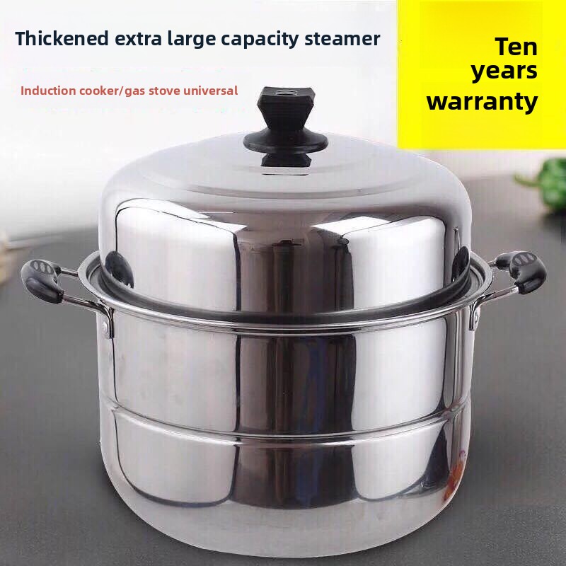 Stainless steel double-layer h - Soup Kettle Warmer reseña y precio