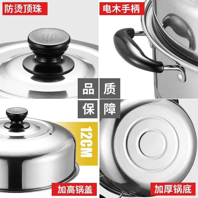 Stainless steel double-layer h - Soup Kettle Warmer reseña y precio