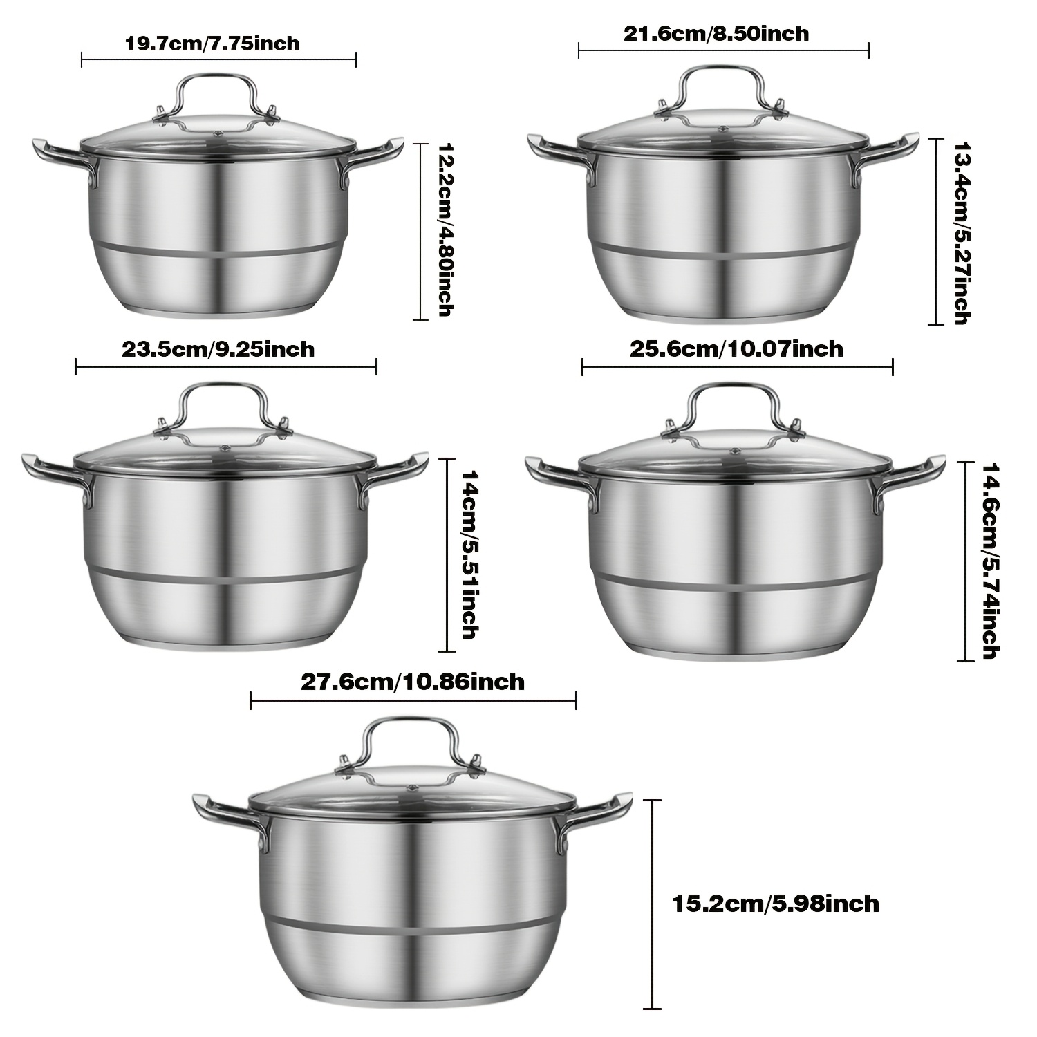Stainless steel thickened soup - Soup Kettle Warmer reseña y precio
