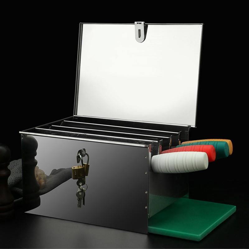 Stainless Steel Knife Holder w - Commercial Kitchen Utensil Storage reseña y precio