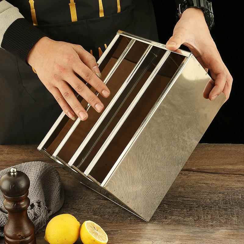 Stainless Steel Knife Holder w - Commercial Kitchen Utensil Storage reseña y precio