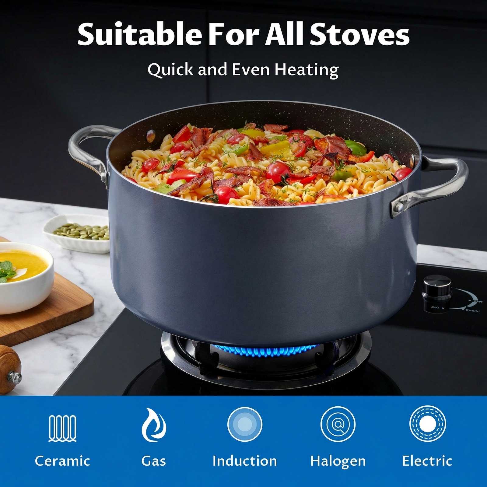 Aluminum Soup ,Cooking Pot, La - Soup Kettle Warmer reseña y precio