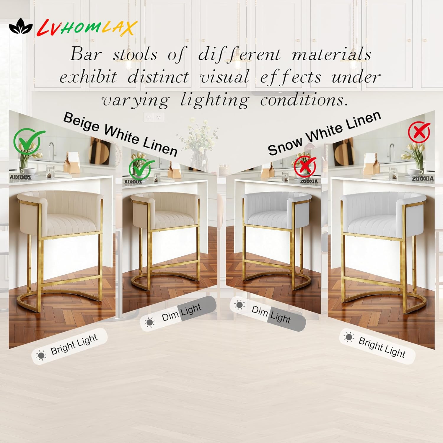 26in Upholstered Counter Heigh - Commercial Kitchen Island reseña y precio