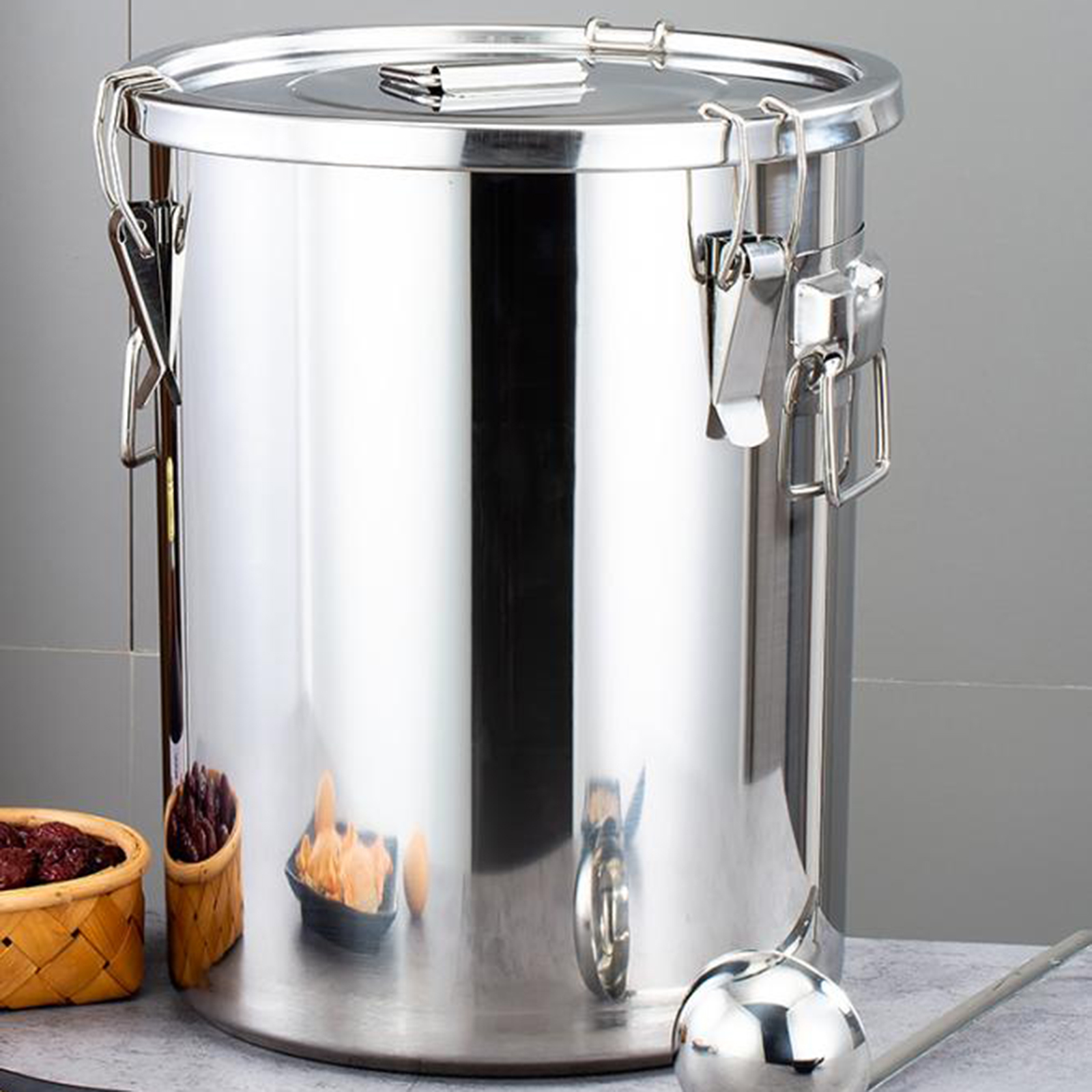 304 Stainless Steel Sealed Buc - Soup Kettle Warmer reseña y precio
