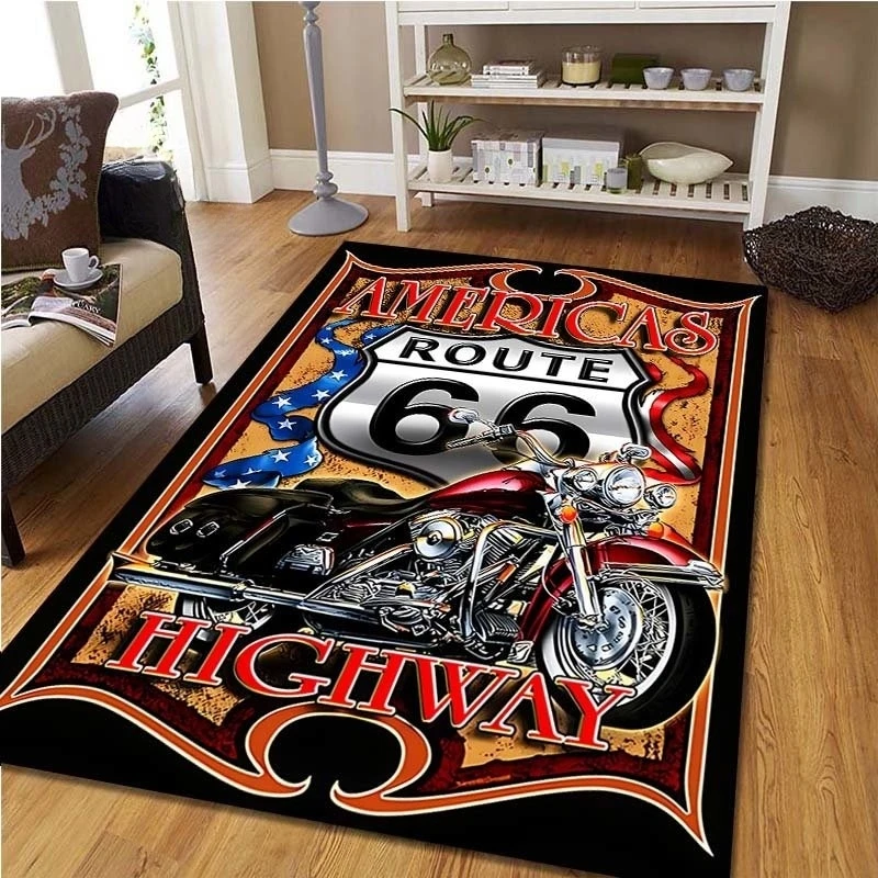 Route 66 Motorcycle Vintage Ca - Commercial Kitchen Non Slip Flooring reseña y precio