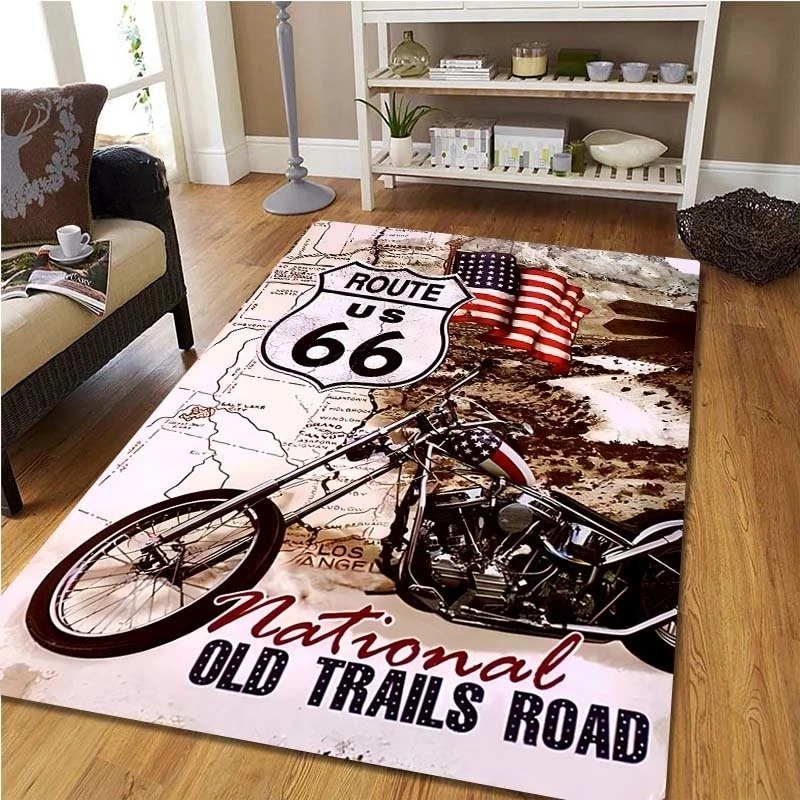 Route 66 Motorcycle Vintage Ca - Commercial Kitchen Non Slip Flooring reseña y precio