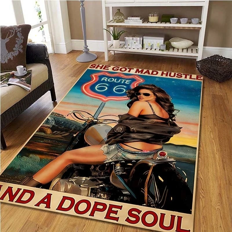 Route 66 Motorcycle Vintage Ca - Commercial Kitchen Non Slip Flooring reseña y precio
