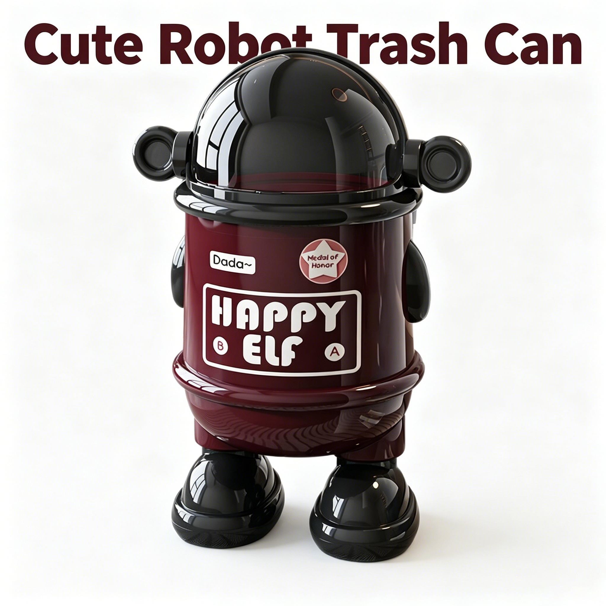 Cute Astronaut Robot With Lid, - Commercial Kitchen Bin reseña y precio
