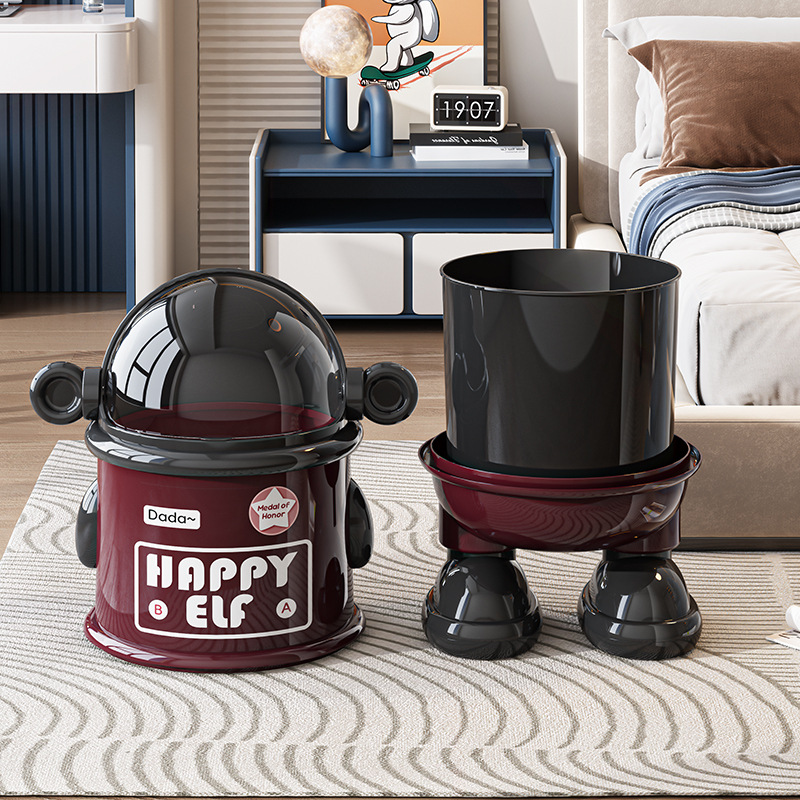 Cute Astronaut Robot With Lid, - Commercial Kitchen Bin reseña y precio
