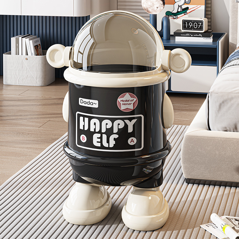Cute Astronaut Robot With Lid, - Commercial Kitchen Bin reseña y precio