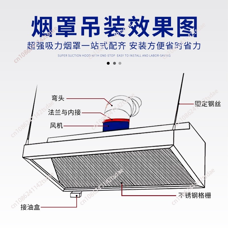 Commercial Stainless Steel Ran - Commercial Kitchen Range Hood reseña y precio
