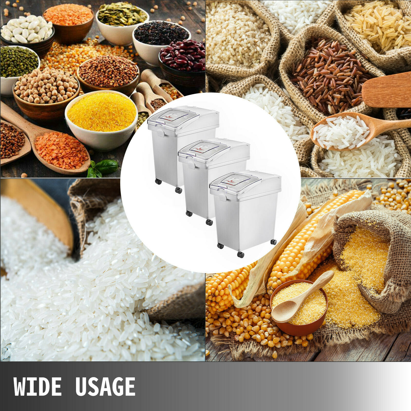 VEVOR 25L Dry Ingredient Stora - Commercial Kitchen Bin reseña y precio
