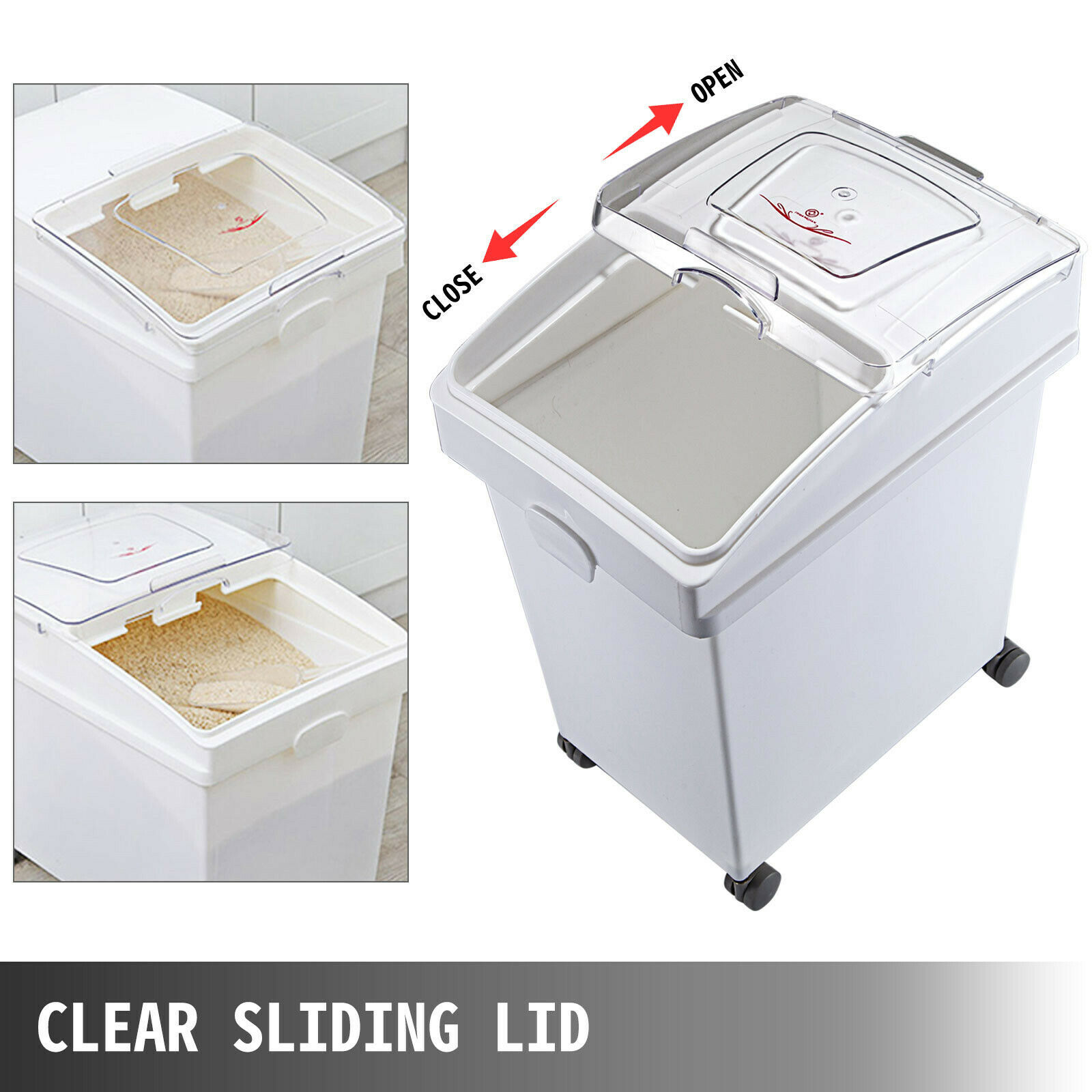 VEVOR 25L Dry Ingredient Stora - Commercial Kitchen Bin reseña y precio