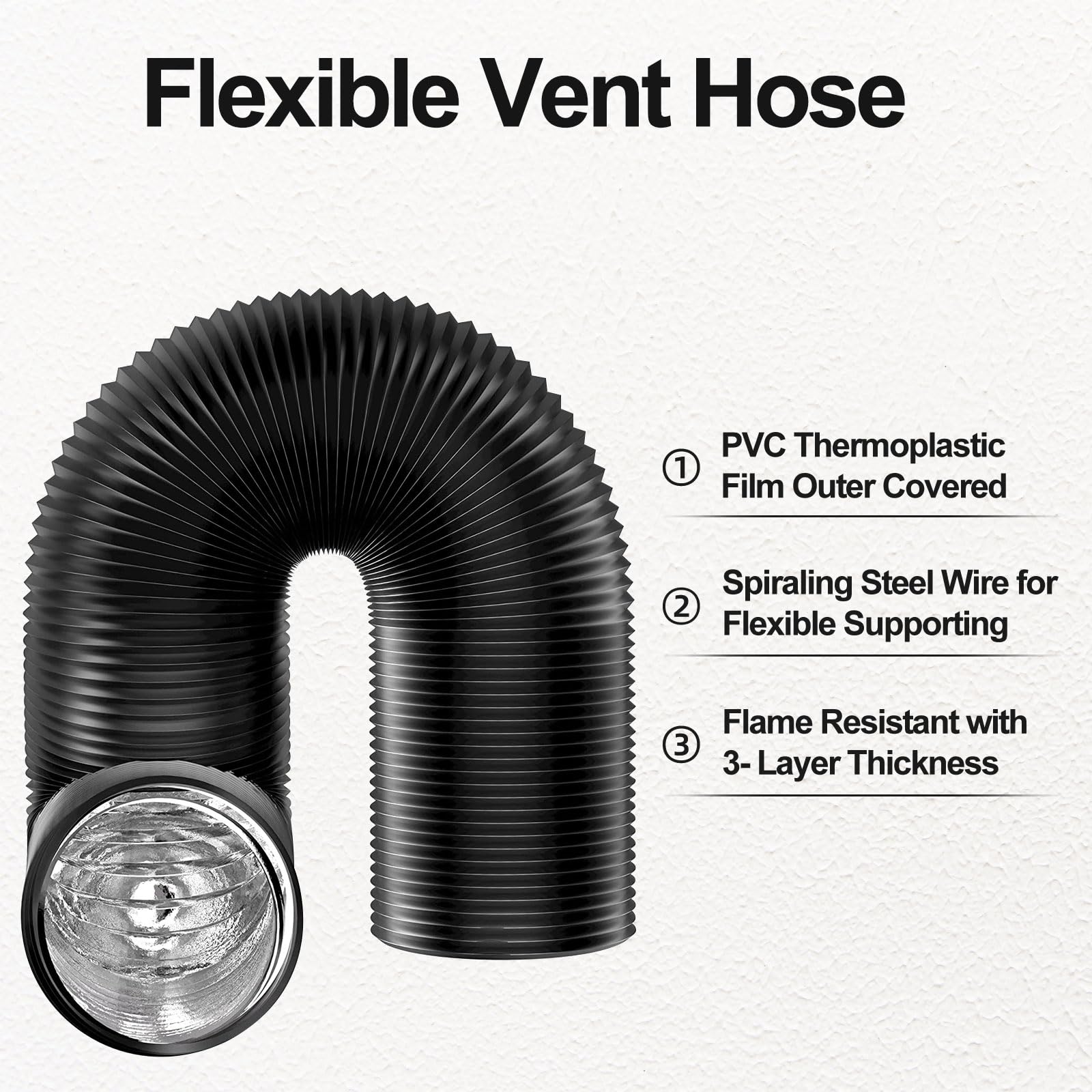 4 inch Dryer Vent Hose with 2  - Commercial Kitchen Exhaust reseña y precio