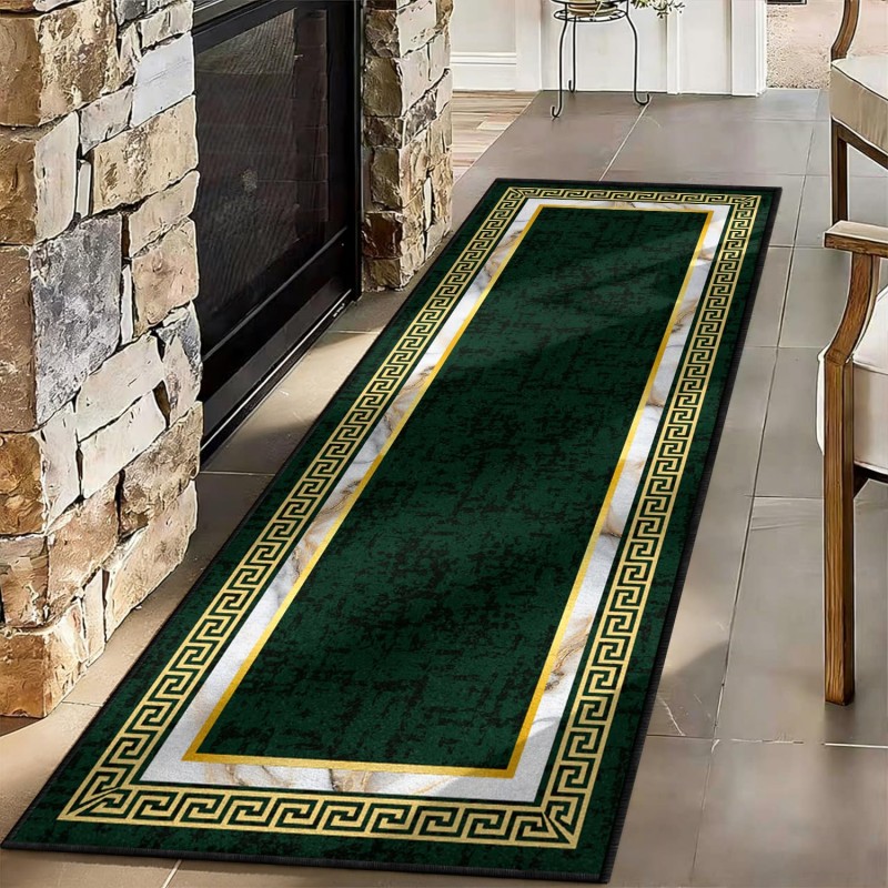 Abstract Art Runner Rug Blue Y - Commercial Kitchen Non Slip Flooring reseña y precio