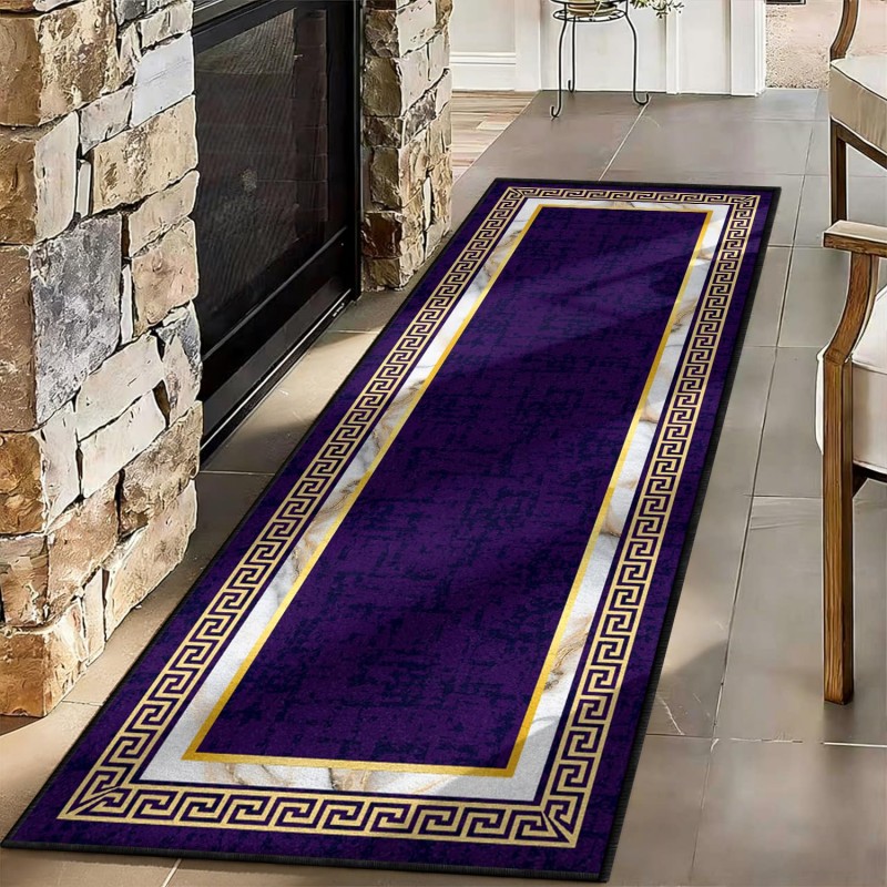 Abstract Art Runner Rug Blue Y - Commercial Kitchen Non Slip Flooring reseña y precio