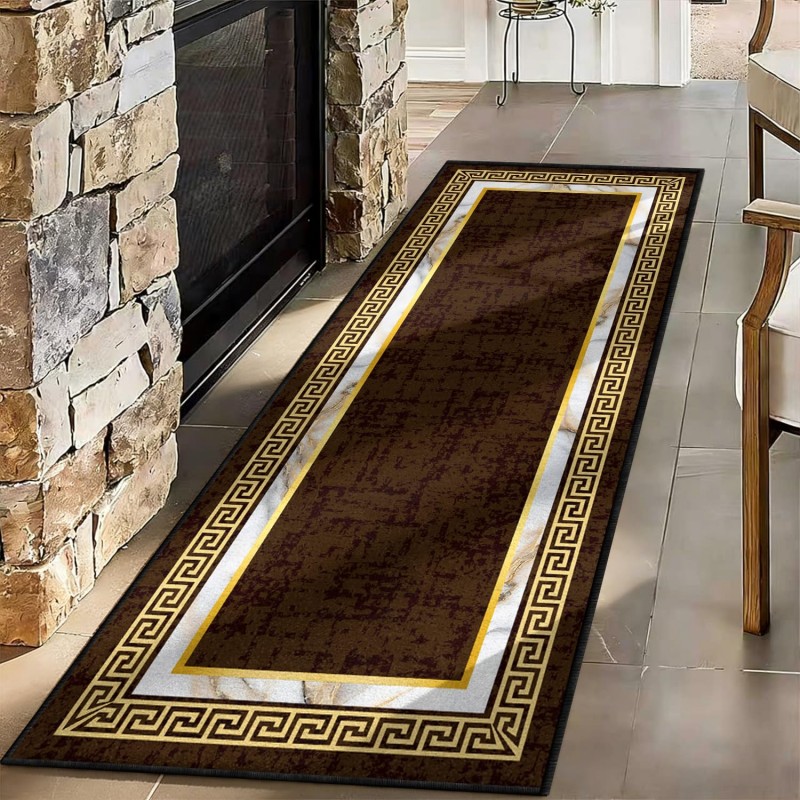 Abstract Art Runner Rug Blue Y - Commercial Kitchen Non Slip Flooring reseña y precio
