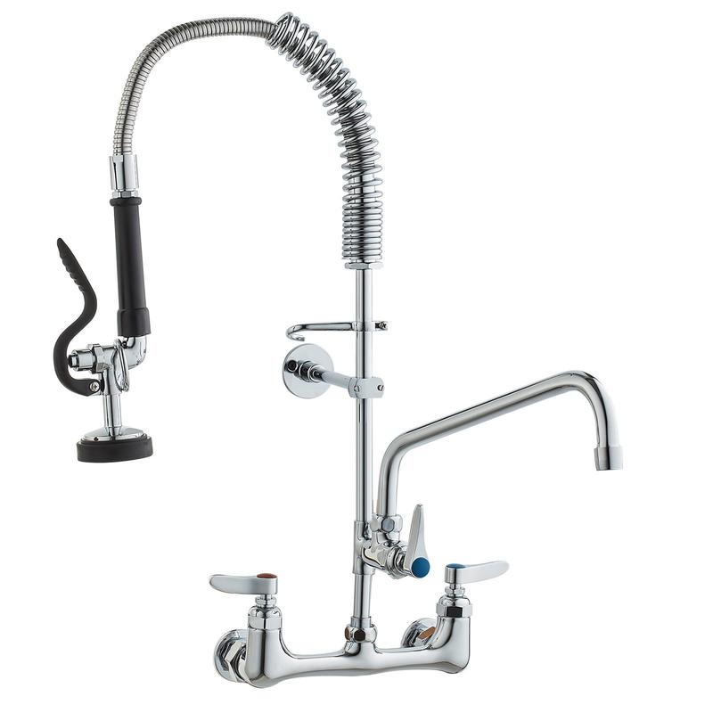 Commercial faucet with pre-rin - Commercial Kitchen Walls reseña y precio