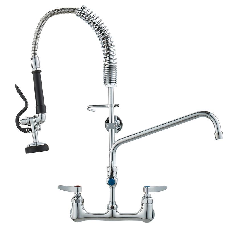 Commercial faucet with pre-rin - Commercial Kitchen Walls reseña y precio