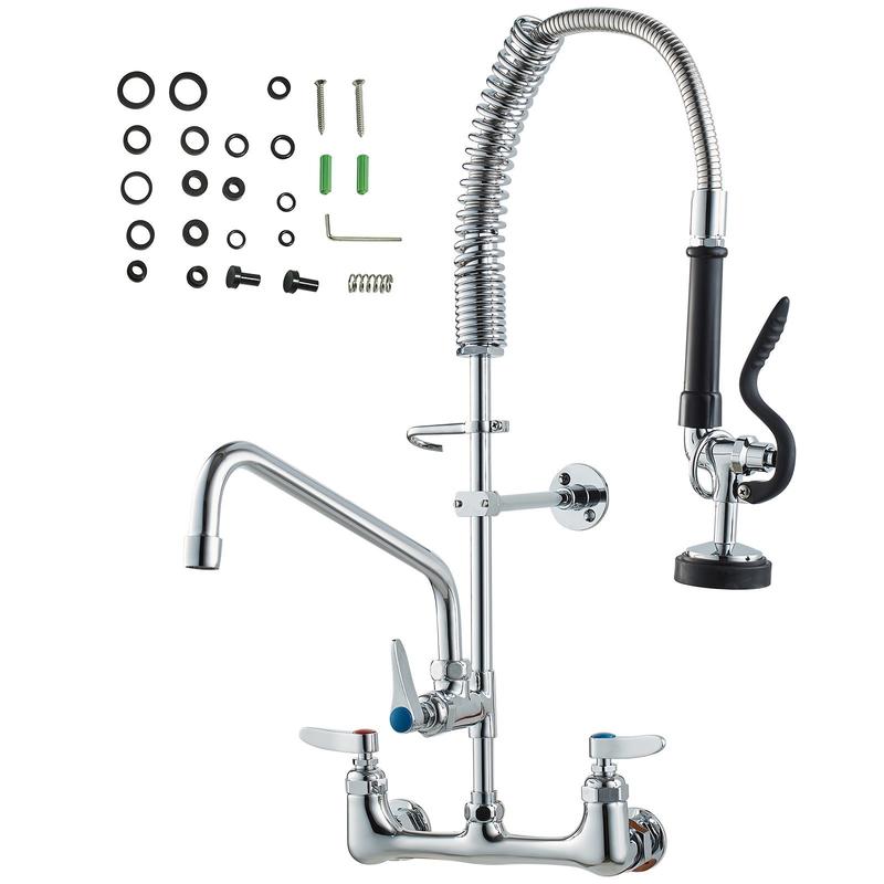 Commercial faucet with pre-rin - Commercial Kitchen Walls reseña y precio