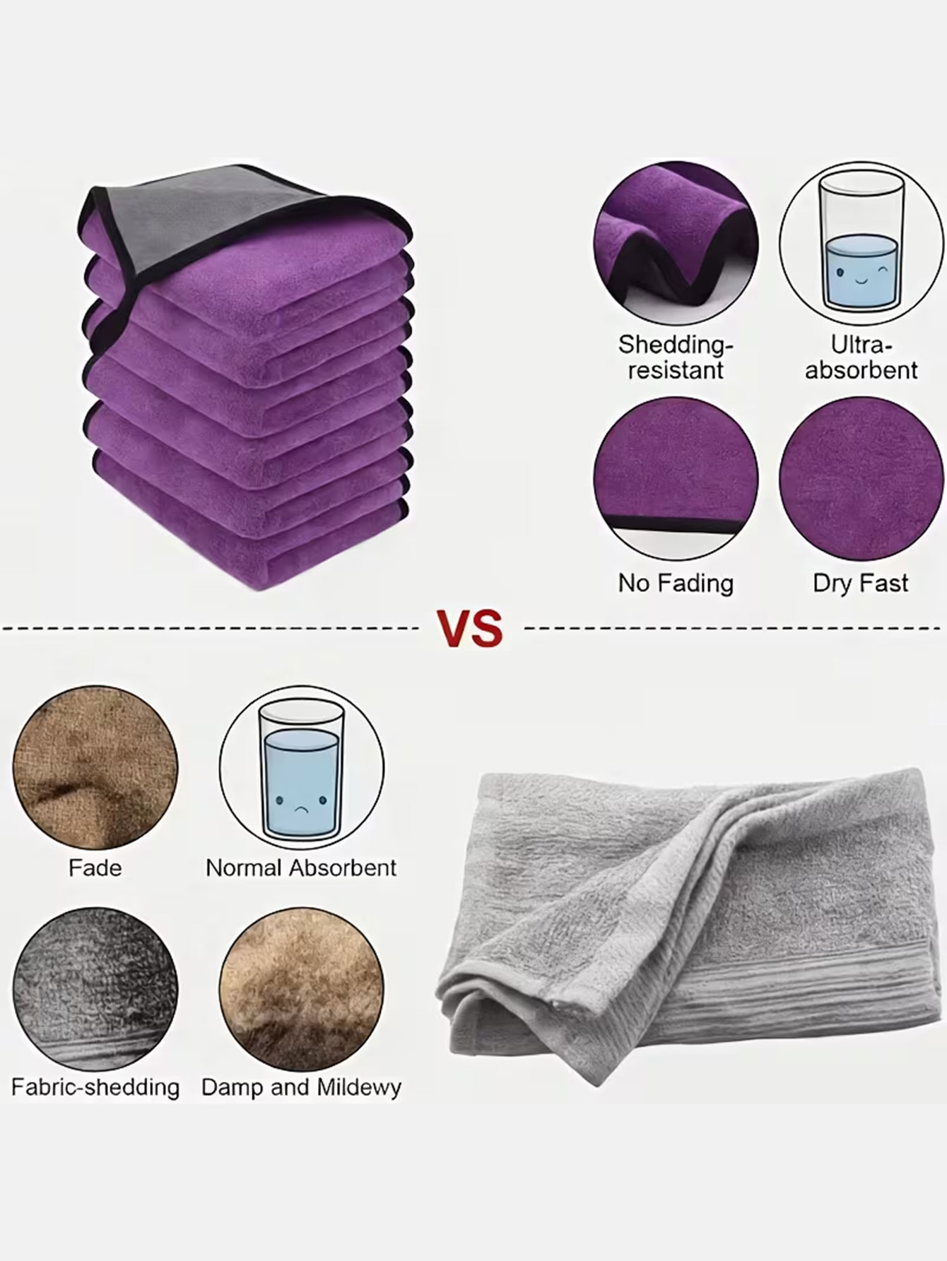 10-Pack Double-Sided Coral Vel - Commercial Kitchen Towels reseña y precio