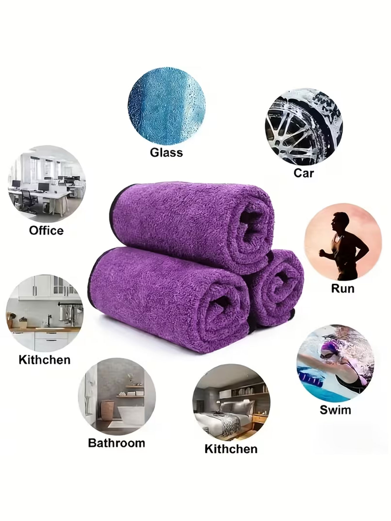 10-Pack Double-Sided Coral Vel - Commercial Kitchen Towels reseña y precio