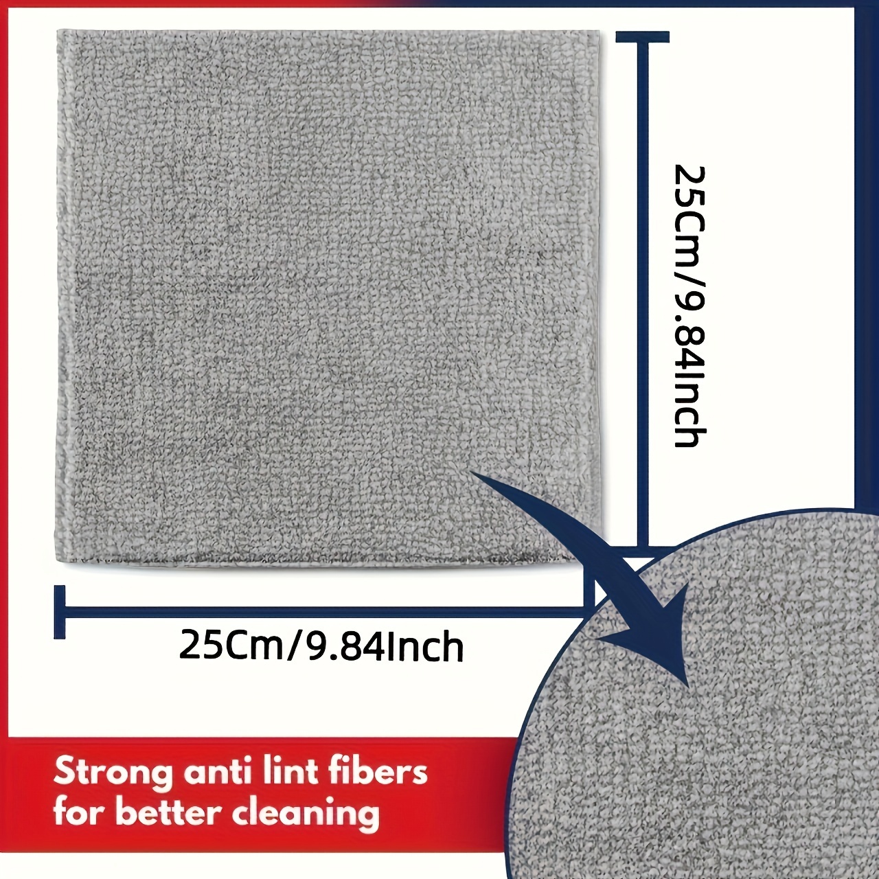 5-20Pcs Light Gray Microfiber  - Commercial Kitchen Towels reseña y precio