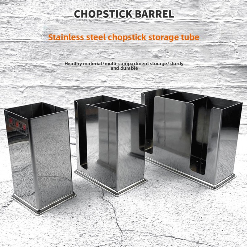 Stainless Steel Square Chopsti - Commercial Kitchen Utensil Storage reseña y precio