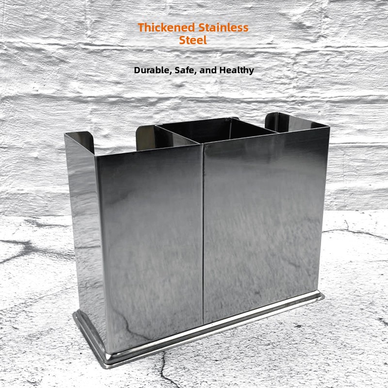 Stainless Steel Square Chopsti - Commercial Kitchen Utensil Storage reseña y precio
