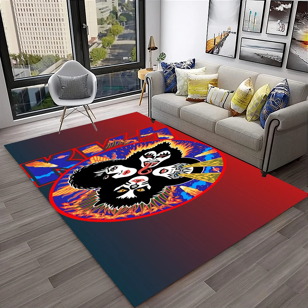 Retro KISS Rock Band Carpet Ru - Commercial Kitchen Non Slip Flooring reseña y precio