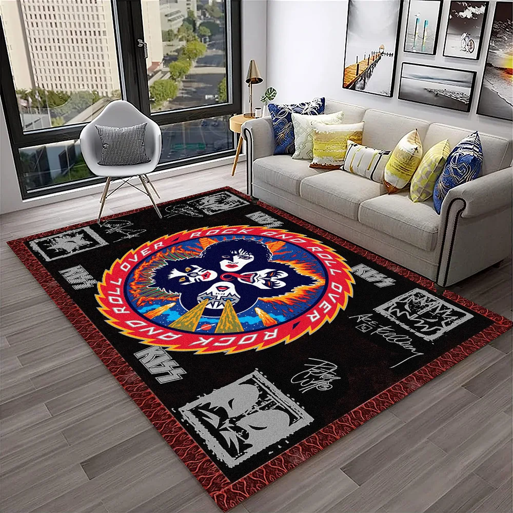 Retro KISS Rock Band Carpet Ru - Commercial Kitchen Non Slip Flooring reseña y precio