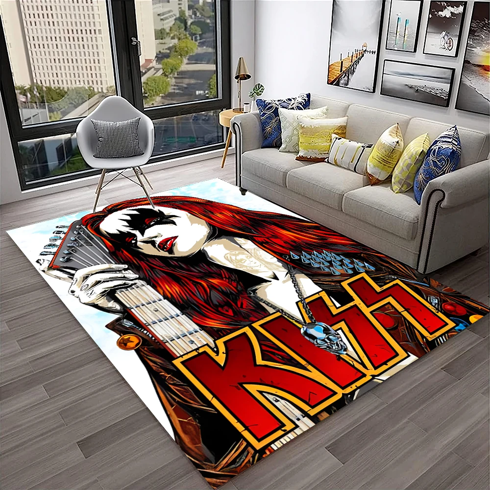 Retro KISS Rock Band Carpet Ru - Commercial Kitchen Non Slip Flooring reseña y precio