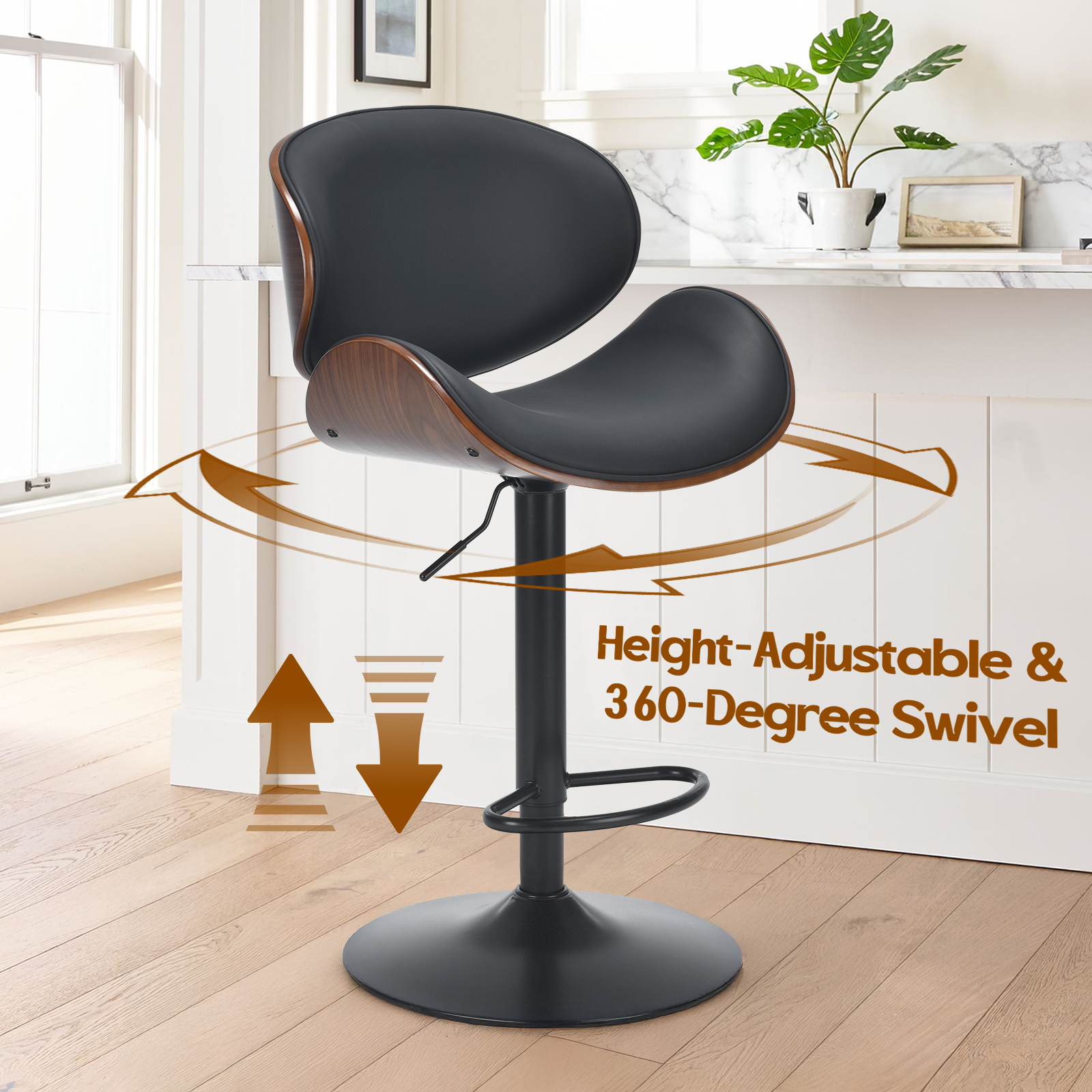 Farini Set of 2 Swivel Bar Sto - Commercial Kitchen Island reseña y precio