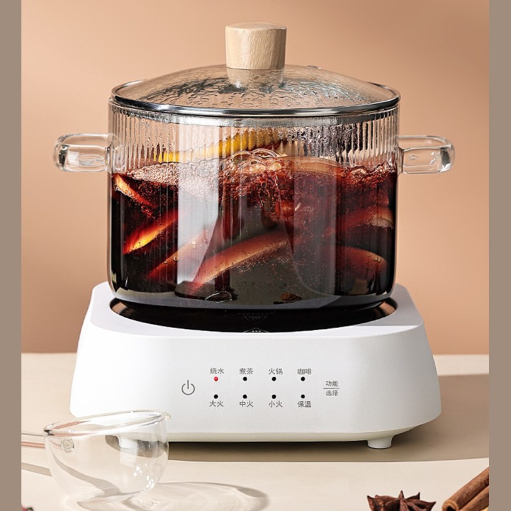 Thicken 2L Household Glass Sau - Soup Kettle Warmer reseña y precio