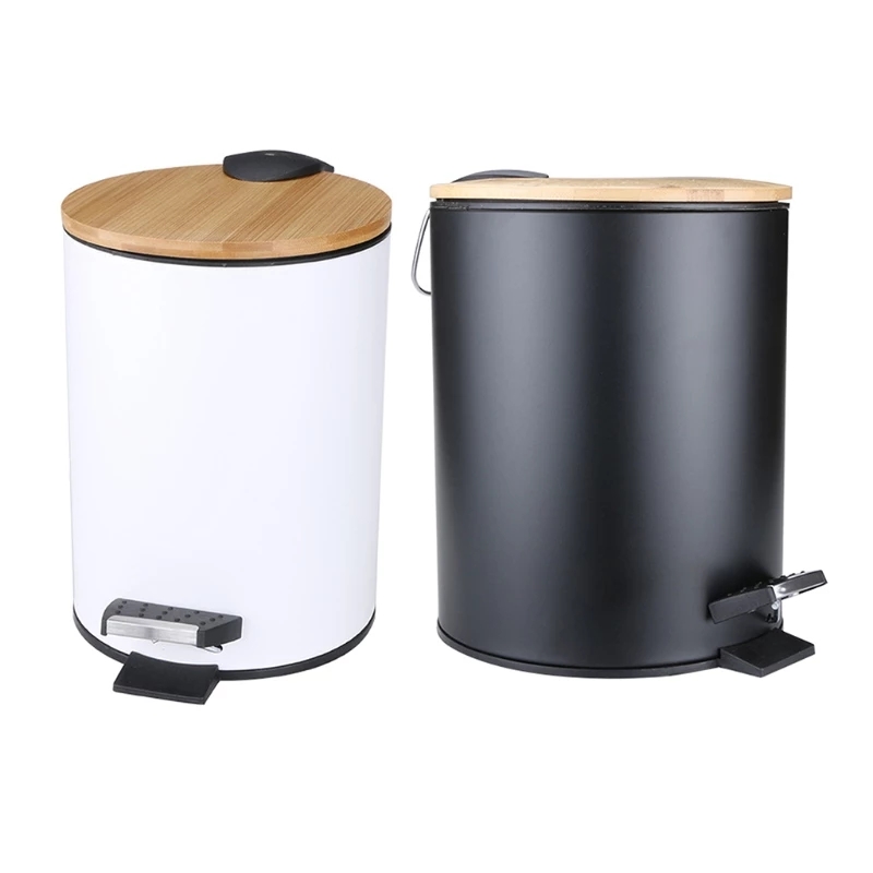 3/5L Wooden Flip Step Trash Ca - Commercial Kitchen Bin reseña y precio