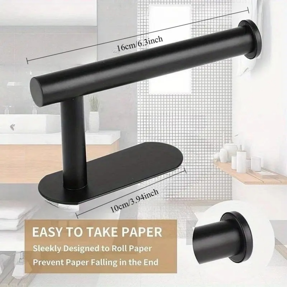 Adhesive Paper Towel Holder, N - Commercial Kitchen Towels reseña y precio
