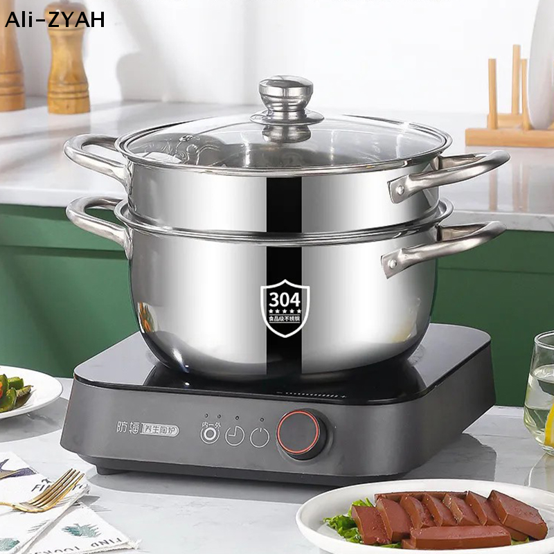 【A1】Stainless Casserole Cookwa - Soup Kettle Warmer reseña y precio