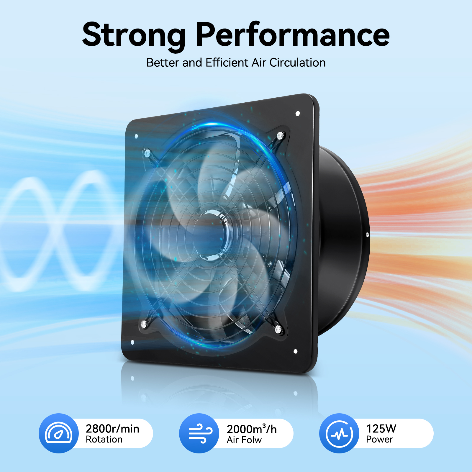 12in 110V Commercial Ventilati - Commercial Kitchen Walls reseña y precio