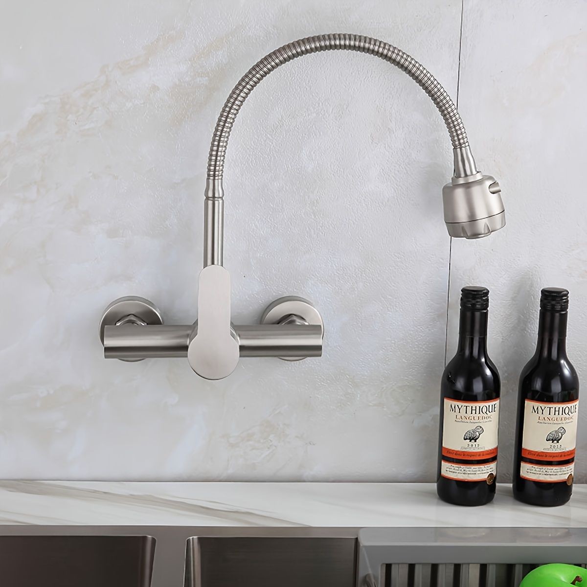 Wall-mounted kitchen faucet, s - Commercial Kitchen Walls reseña y precio